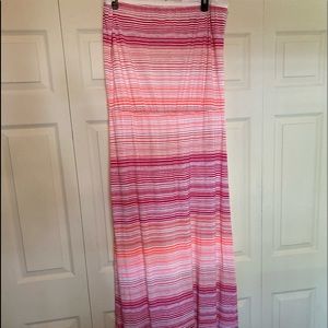 Stripped Tube Top Dress